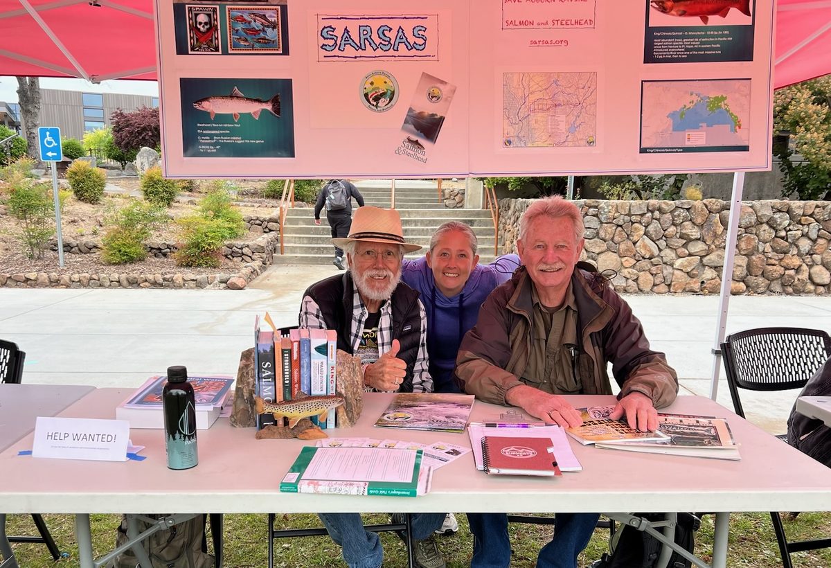 SARSAS outreach table with maps, books and brochures